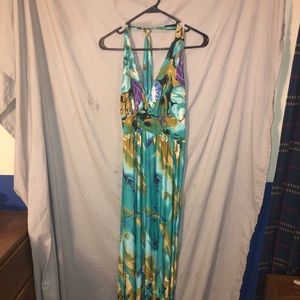 down to ankle floral dress